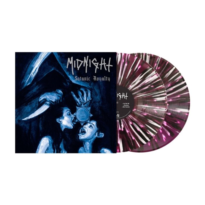 MIDNIGHT - SATANIC ROYALTY (TRANSPARENT DEEP PURPLE W/ BLACK & WHITE SPLATTER VINYL)