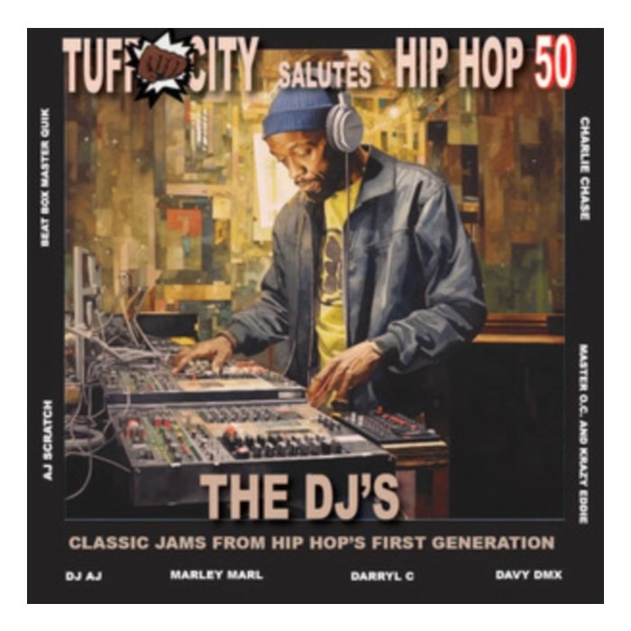 VARIOUS ARTISTS - TUFF CITY SALUTES HIP HOP 50: THE DJ JAMS (HALF RED/HALF BLUE VINYL/7INCH) (RSD)