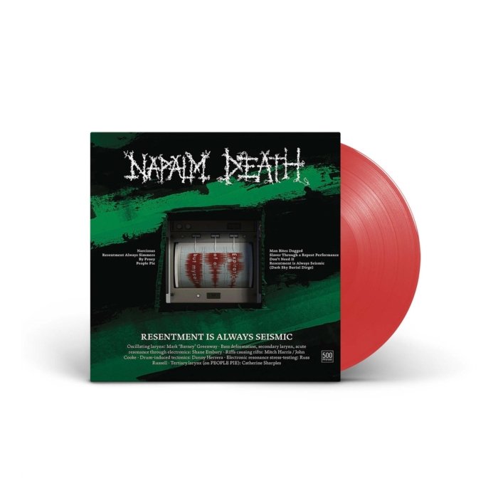 NAPALM DEATH - RESENTMENT IS ALWAYS SEISMIC - A FINAL THROW OF THROES (TRANSPARENT RED VINYL)