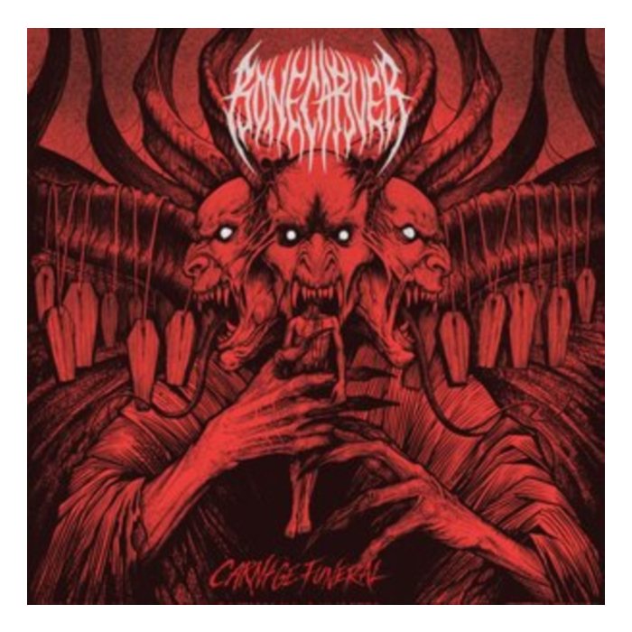 BONECARVER - CARNAGE FUNERAL (RED/BLACK SPLATTER FADE VINYL)