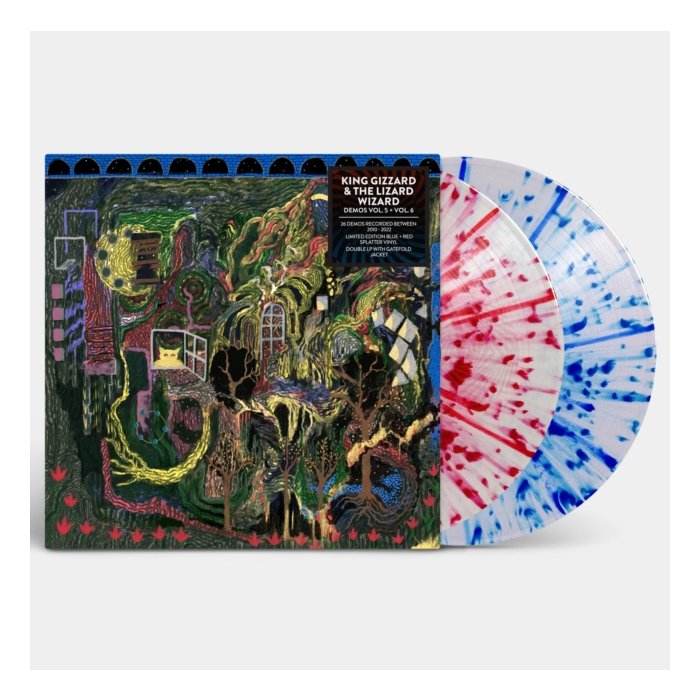 KING GIZZARD & THE LIZARD WIZARD - DEMOS VOL. 5 + VOL. 6 (2LP/RED & BLUE SPLATTER VINYL)