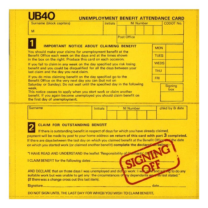 UB40 - SIGNING OFF (TRANSLUCENT RED VINYL/2LP)