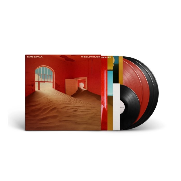 TAME IMPALA - SLOW RUSH (DELUXE/2-TRANSPARENT RED VINYL/3-BLACK VINYL)