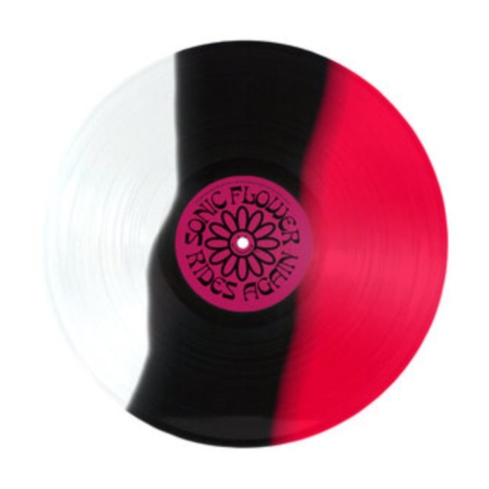 SONIC FLOWER - RIDES AGAIN (ALTERNATE COVER) (WHITE/BLACK/PINK STRIPED VINYL)