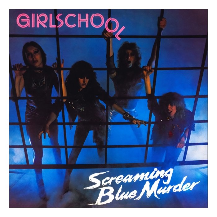 GIRLSCHOOL - SCREAMING BLUE MURDER (BLUE MARBLE VINYL)