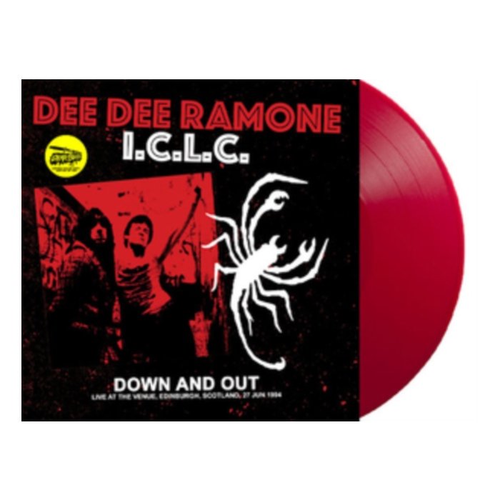 DEE DEE RAMONE I.C.L.C. - DOWN & OUT: LIVE AT THE VENUE (RED VINYL)