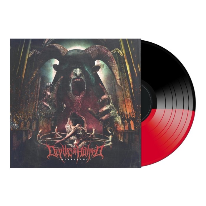 DEPTHS OF HATRED - INHERITANCE (HALF BLACK & HALF RED VINYL)