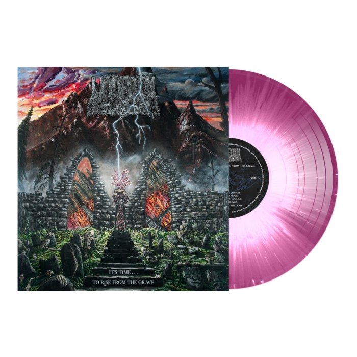 UNDEATH - IT'S TIME...TO RISE FROM THE GRAVE (TRANSLUCENT PURPLE W/ WHITE SPLATTER VINYL)