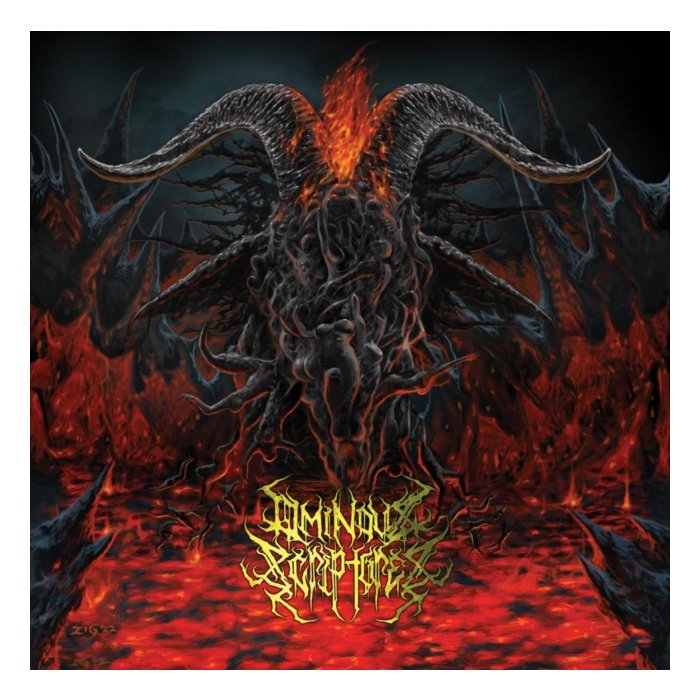 OMINOUS SCRIPTURES - RITUALS OF MASS SELF-IGNITION (RED & BLACK SPLATTER VINYL)