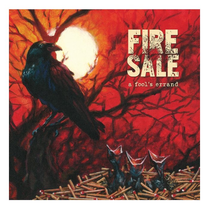 FIRE SALE - FOOL'S ERRAND (WHITE WITH RED & YELLOW SPLATTER)