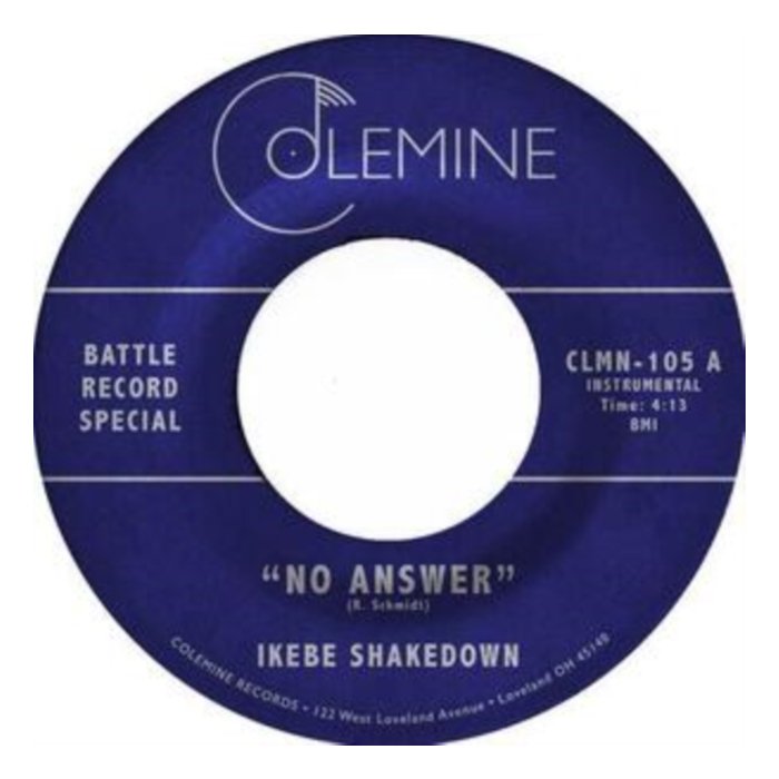 IKEBE SHAKEDOWN & THE JIVE TURKEYS - NO ANSWER / NO ANSWER (CLEAR VINYL)