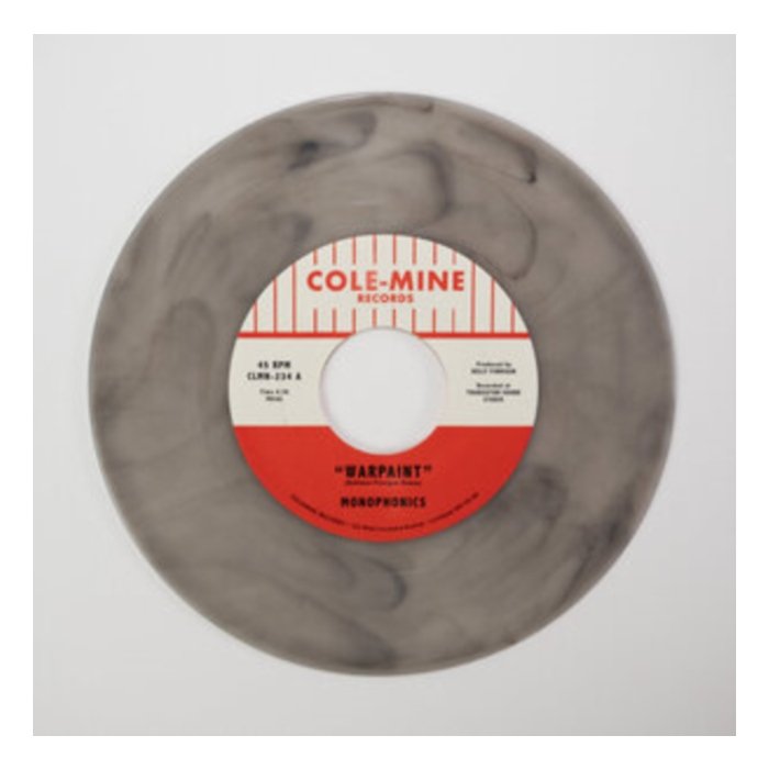 MONOPHONICS & KELLY FINNIGAN - WARPAINT / CRASH & BURN (NATURAL WITH BLACK SWIRL 7INCH)