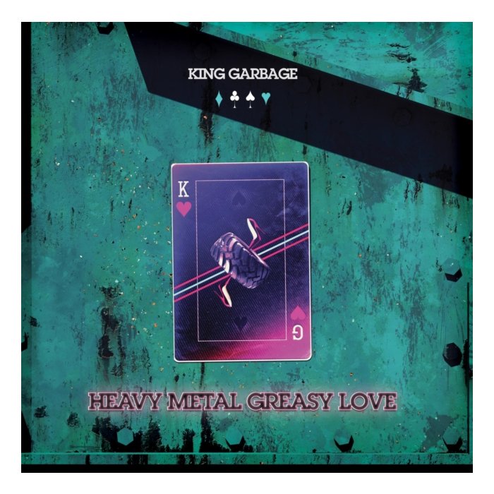 KING GARBAGE - HEAVY METAL GREASY LOVE (PINK VINYL)