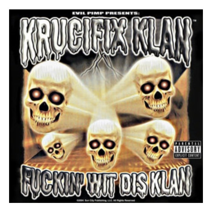 KRUCIFIX KLAN - FUCKIN WIT DIS KLAN (WHITE W/ RED SPLATTER VINYL)