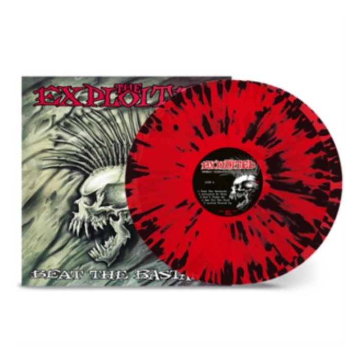 EXPLOITED - BEAT THE BASTARDS (TRANS RED & BLACK SPLATTER VINYL)