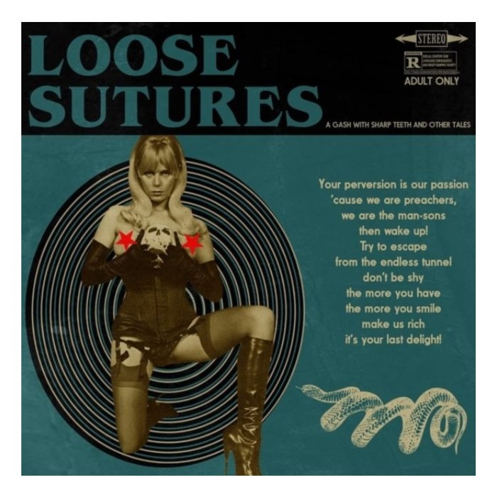 LOOSE SUTURES - GASH WITH SHARP TEETH & OTHER TALES (BLACK IN BLUE VINYL)