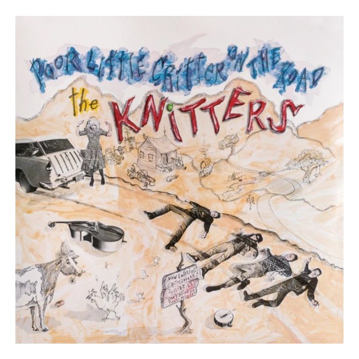 KNITTERS - POOR LITTLE CRITTER ON THE ROAD (BLUE VINYL) (I)