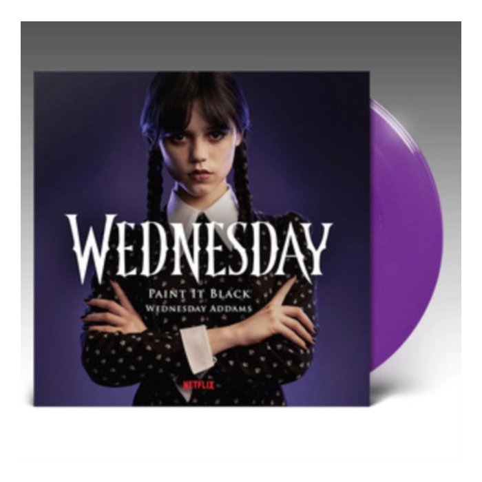 WEDNESDAY ADDAMS - WEDNESDAY - PAINT IT BLACK/MAIN TITLES (TRANS PURPLE VINYL)