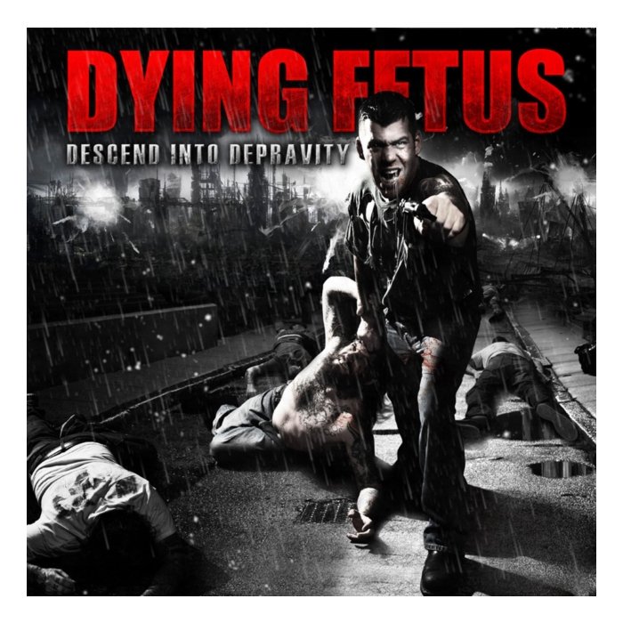 DYING FETUS - DESCEND INTO DEPRAVITY (BLOOD RED CLOUDY EFFECT VINYL)