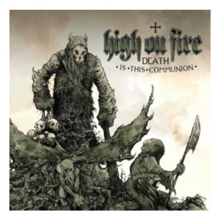 HIGH ON FIRE - DEATH IS THIS COMMUNION (SWAMP GREEN & BONE WHITE GALAXY MERGE VINYL/2LP)