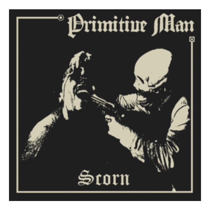 PRIMITIVE MAN - SCORN (BLACK ICE WITH HEAVY BONE WHITE SPLATTER VINYL)