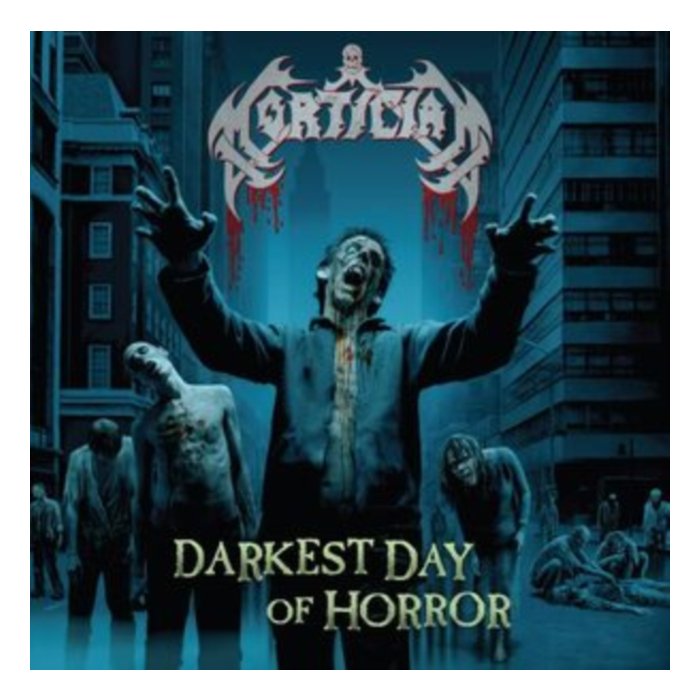 MORTICIAN - DARKEST DAY OF HORROR (SEA BLUE WITH SPLATTER  VINYL)