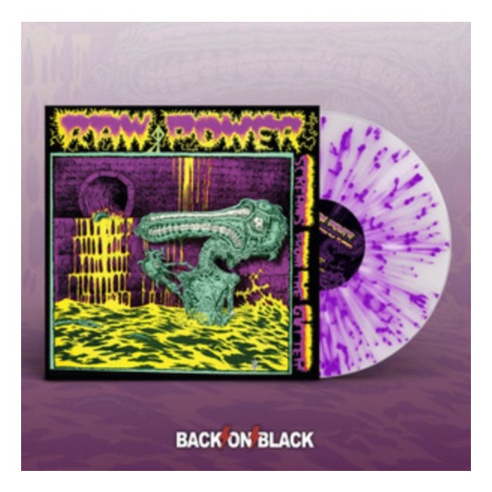 RAW POWER - SCREAMS FROM THE GUTTER (WHITE / PURPLE SPLATTER VINYL)