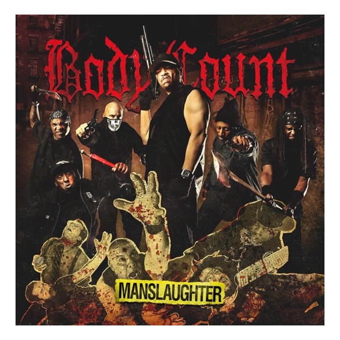 BODY COUNT - MANSLAUGHTER (X) (BLACK-YELLOW STRIPED / BLACK-SILVER SPLATTER VINYL) (I)