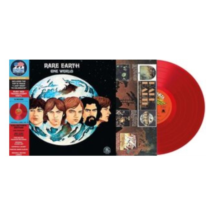 RARE EARTH - ONE WORLD (RED TRANSLUCENT VINYL)