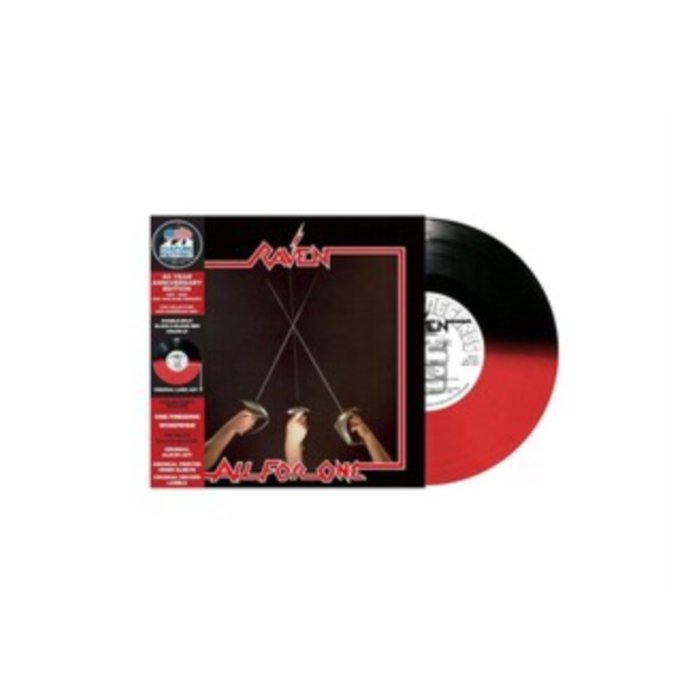 RAVEN - ALL FOR ONE (BLACK & BLOOD RED VINYL/REISSUE)