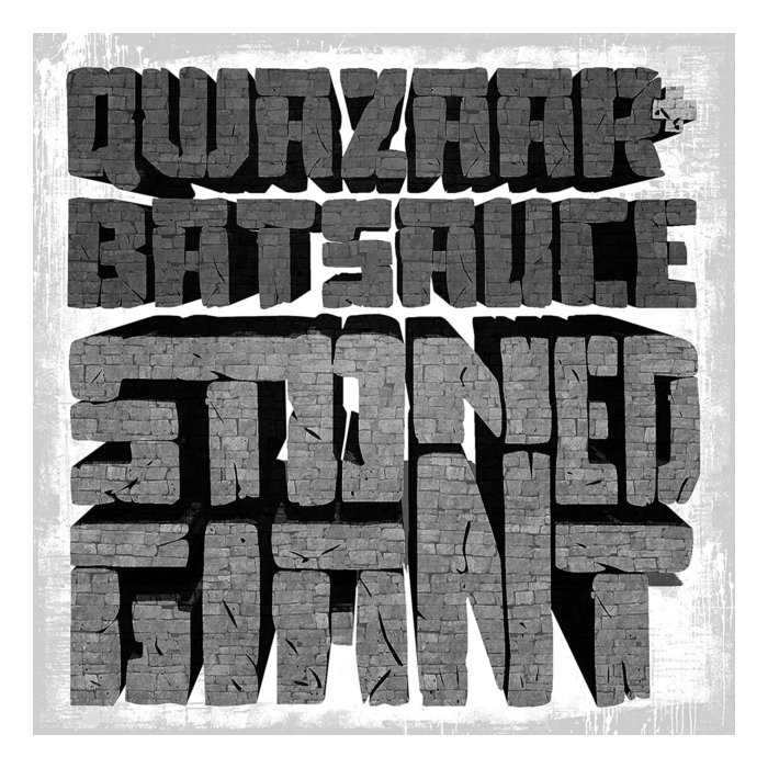 QWAZAAR & BATSAUCE - STONED GIANT (MARBLED STONE GREY VINYL)