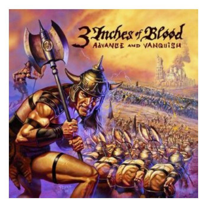 3 INCHES OF BLOOD - ADVANCE & VANQUISH (REMASTERED/20TH ANNIVERSARY) (ORANGE & BLACK ASHEN DAWN VINYL)