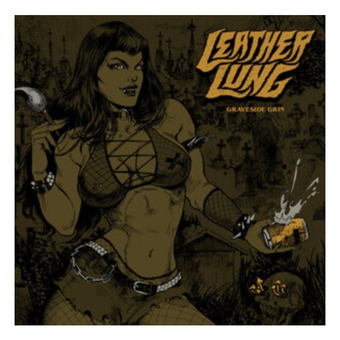 LEATHER LUNG - GRAVESIDE GRIN (SOLID YELLOW VINYL)