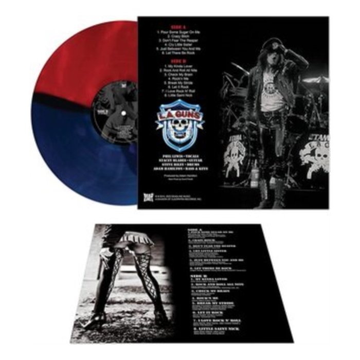 L.A. GUNS - COVERED IN GUNS (RED & BLUE VINYL)