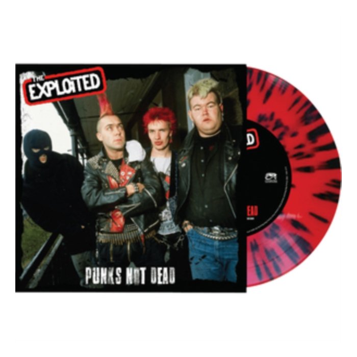 EXPLOITED - PUNK'S NOT DEAD (RED/BLACK SPLATTER 7INCH)