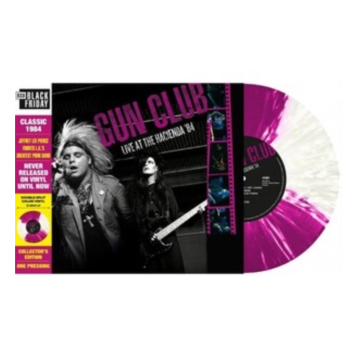 GUN CLUB - LIVE AT THE HACIENDA '84 (SPLIT PURPLE & WHITE VINYL) (RSD)