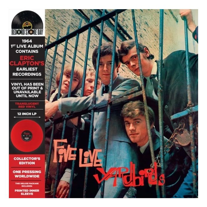 YARDBIRDS - FIVE LIVE YARDBIRDS (TRANSCLUENT RED VINYL) (RSD)