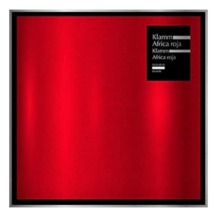 KLAMM - AFRICA ROJA (METALLIC SILVER CARDBOARD WITH ORIGINAL ARTWORK PRINTED ON)