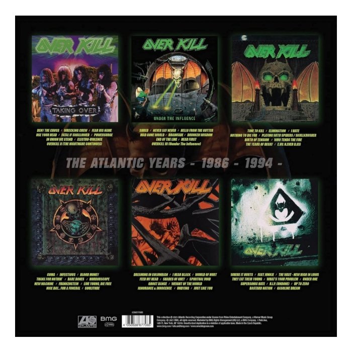 OVERKILL - ATLANTIC ALBUMS BOX SET 1986 - 1994 (X) (6LP/180G)