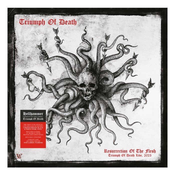 TRIUMPH OF DEATH - RESURRECTION OF THE FLESH (2LP/WHITE & BLACK SWIRL VINYL) (I)