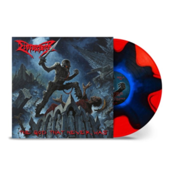 DISMEMBER - GOD THAT NEVER WAS (BLUE IN RED SPLIT VINYL) (I)