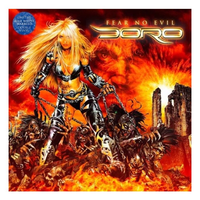 DORO - FEAR NO EVIL (BLUE WHITE MARBLED VINYL)