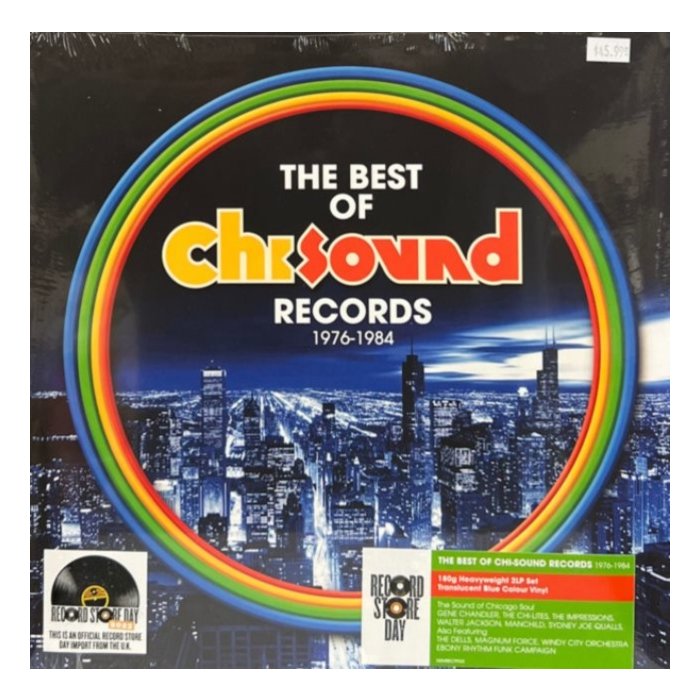 VARIOUS ARTISTS - BEST OF CHI-SOUND -  RECORDS 1976-1984  (TRANSLUCENT BLUE VINYL)