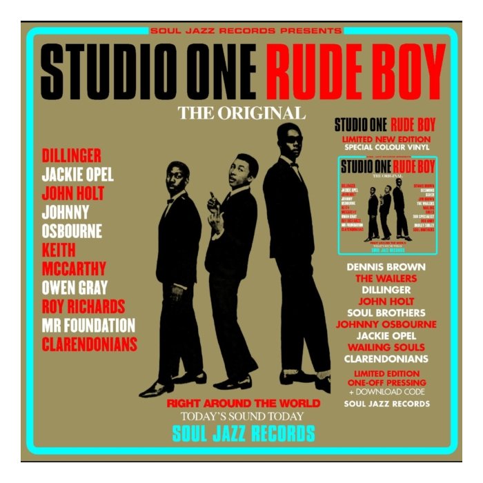 SOUL JAZZ RECORDS PRESENTS - STUDIO ONE RUDE BOY (RED & CYAN VINYL/2LP) (RSD)