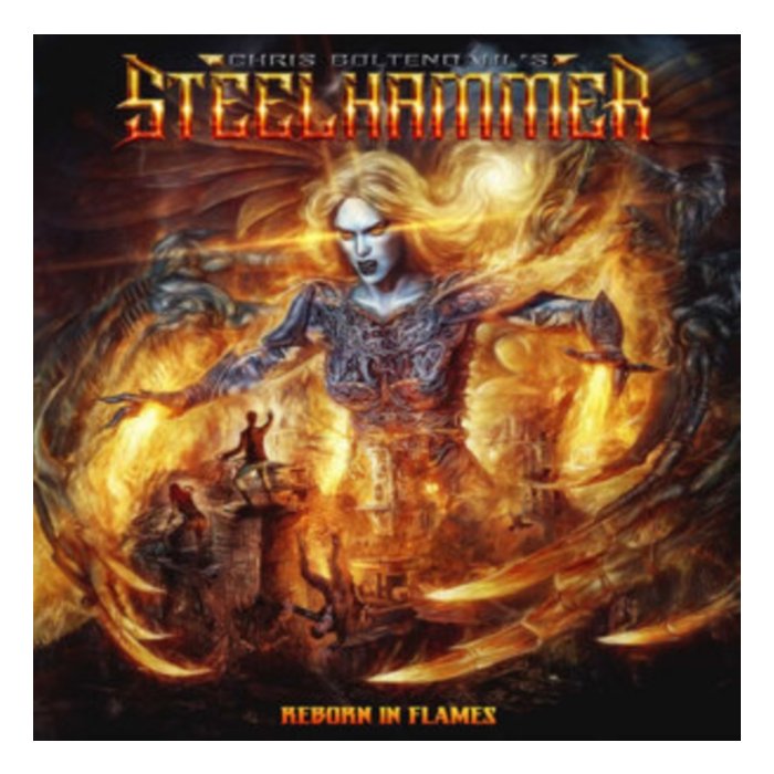 CHRIS BOHLTENDAHL'S STEELHAMMER - REBORN IN FLAMES (YELLOW/ORANGE/BLACK VINYL)