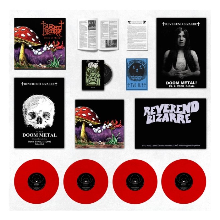 REVEREND BIZARRE - SLICE OF DOOM (4LP/DVD/RED VINYL)