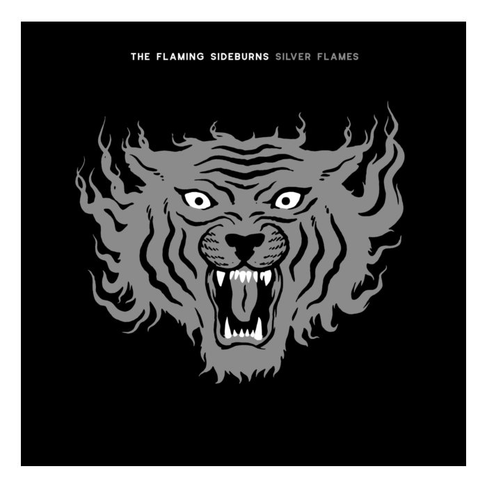 FLAMING SIDEBURNS - SILVER FLAMES