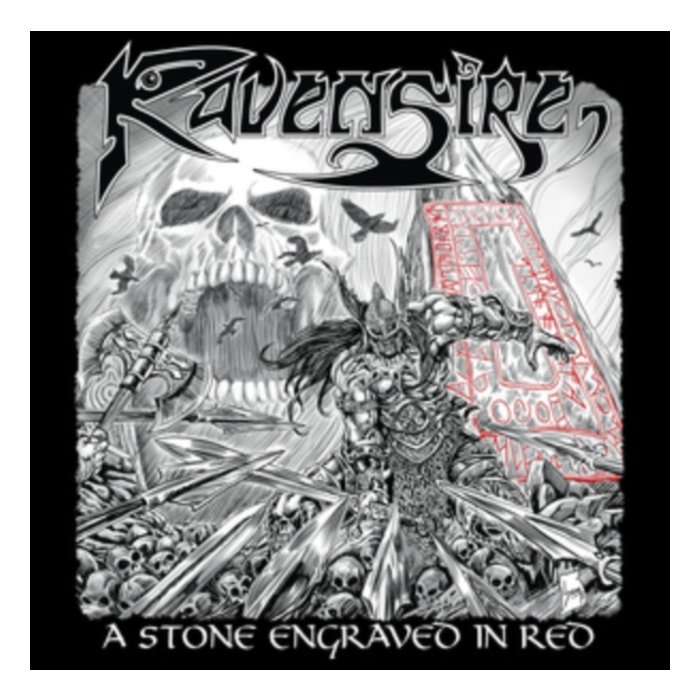 RAVENSIRE - STONE ENGRAVED IN RED