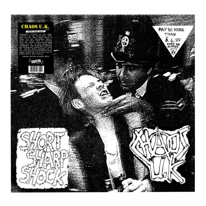 CHAOS U.K. - SHORT SHARP SHOCK (WHITE VINYL)