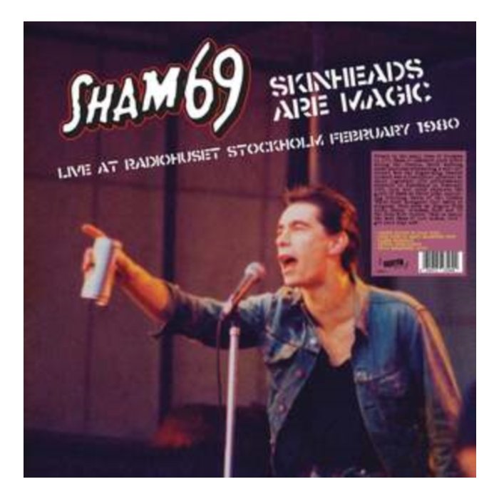 SHAM 69 - SKINHEADS ARE MAGIC - LIVE IN STOCKHOLM 02/02/1980 (RED MARBLED VINYL)